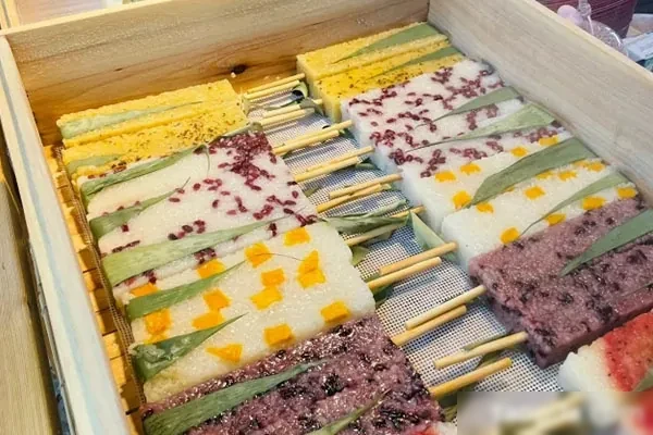 图片[1]-糯米糕彩色饭制作配方和视频教程-爱尚配方网