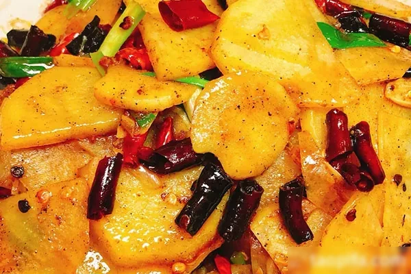 延边美味啤酒菜干椒土豆片视频教程-爱尚配方网