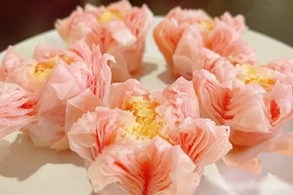 小包酥3重奏：双色百合酥 荷花酥 莲花酥技术-爱尚配方网