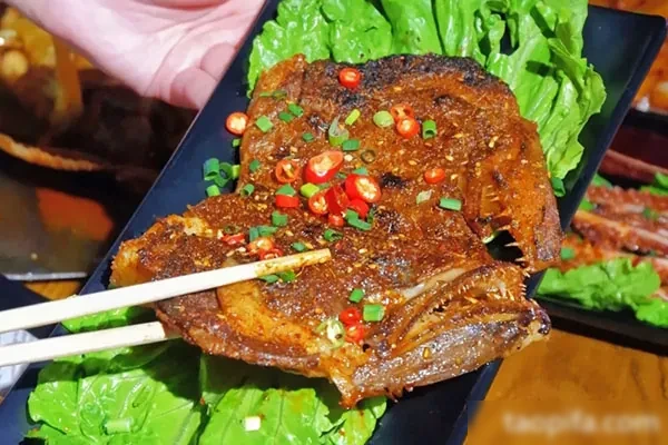 碳烤碟鱼头，特色碟鱼头视频教程-爱尚配方网