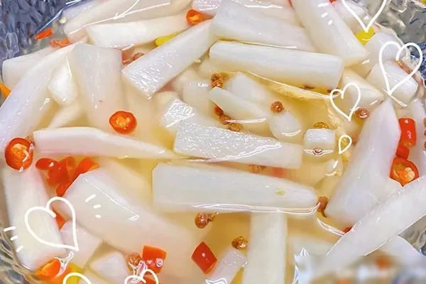 黄金泡萝卜、泡菜口味萝卜心视频教程-爱尚配方网