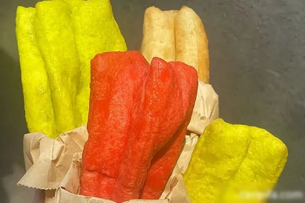 香酥大油条彩色果蔬油条视频教程-爱尚配方网