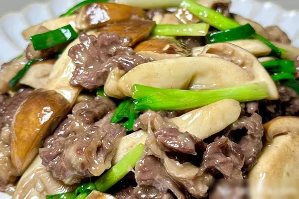 松茸金丝牛肉技术配方和视频教程-爱尚配方网