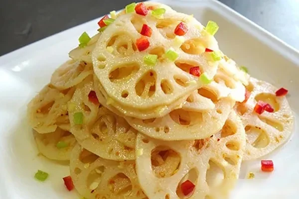 图片[1]-姜汁藕片视频教程-爱尚配方网