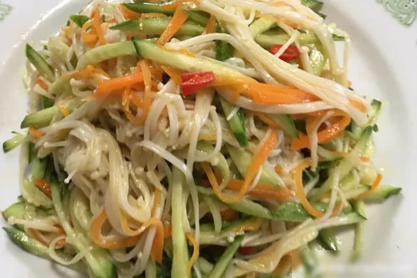 芥末金针菇视频教程-爱尚配方网